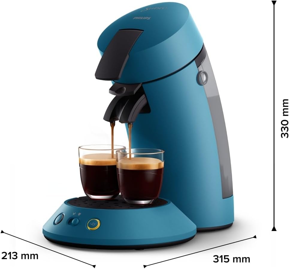 Senseo Original Plus Koffiepadmachine - Blue Pavone (CSA210/00)