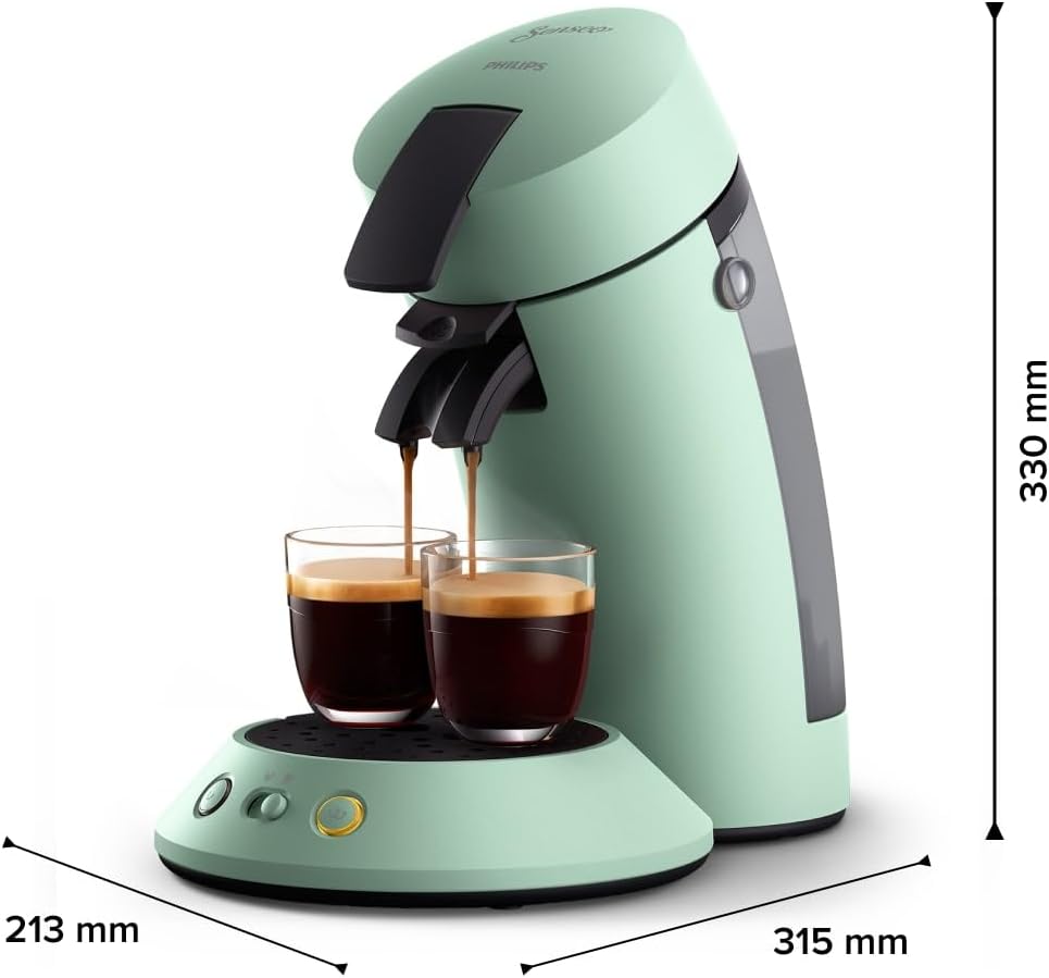 Senseo Original Plus Pod Coffee Machine,  Desert Green (CSA210/80)