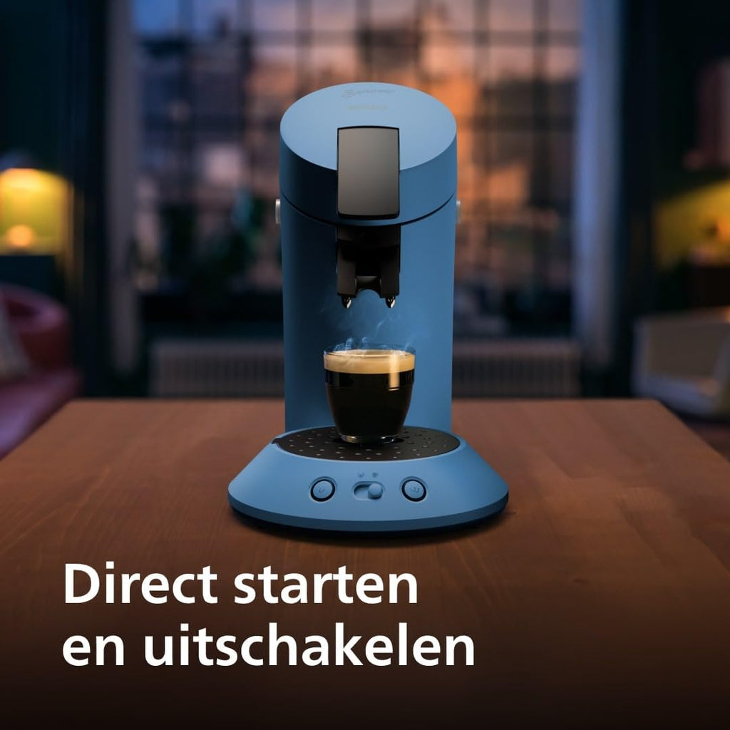 Senseo Original Plus Koffiepadmachine - Blue Pavone (CSA210/00)