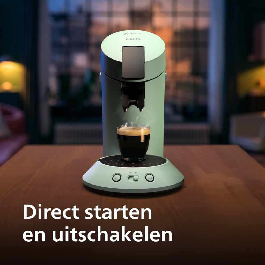 Senseo Original Plus Pod Coffee Machine,  Desert Green (CSA210/80)