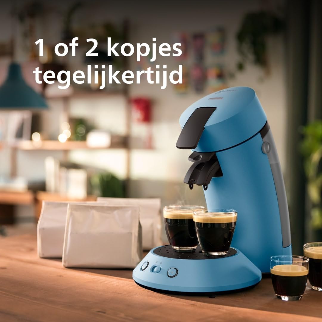 Senseo Original Plus Koffiepadmachine - Blue Pavone (CSA210/00)