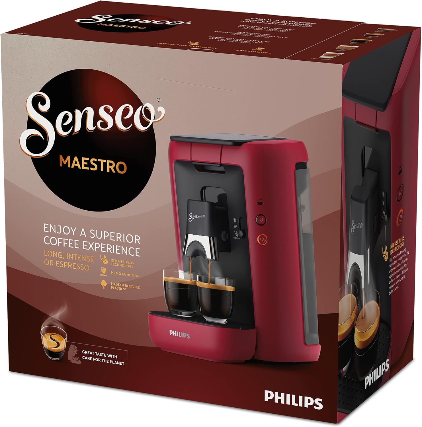 Senseo Maestro Koffiepadmachine CSA260/90 - Rood