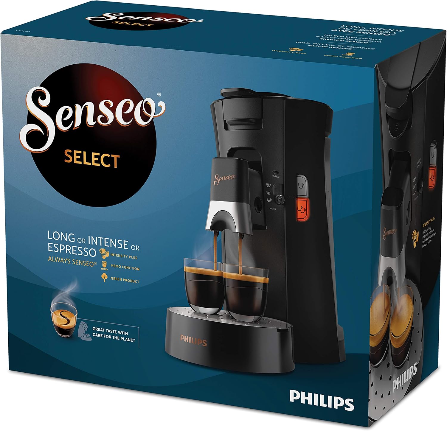 Senseo Select Koffiepadmachine - 3 Koffievariaties - Zwart (CSA240/60)